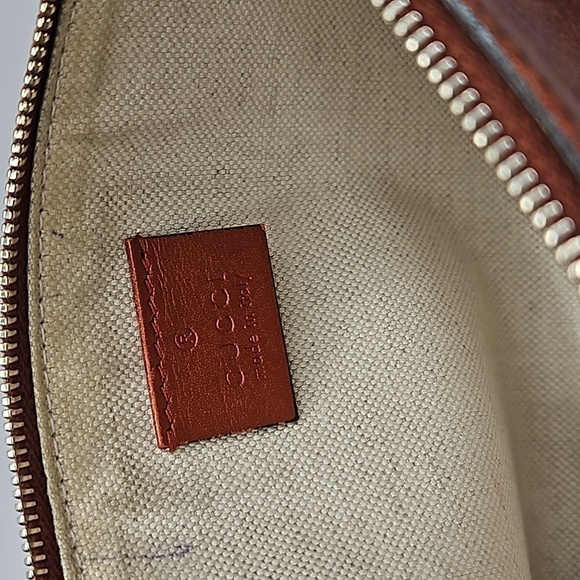 Gucci bronze leather clutch or cosmetic pouch - Picture 2 of 4